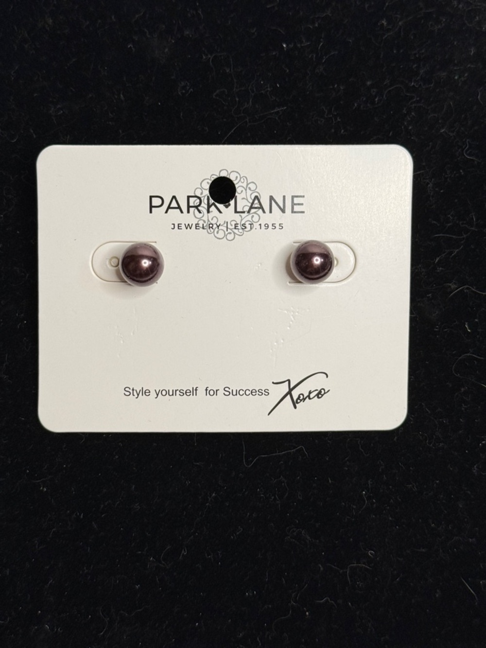 Park Lane Plum Stud Earrings